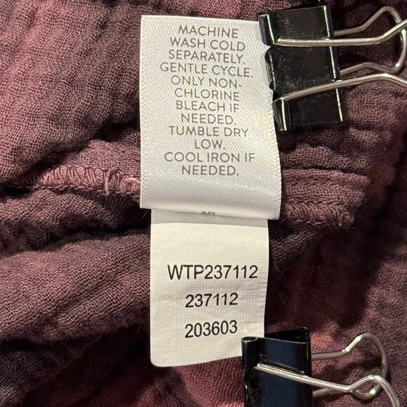 Pure J Jill Top Gauze Y2K Minimalist Lagenlook Lagom Cottage Tie Dye Button PM - Picture 5 of 6